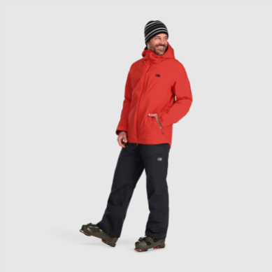 Outdoor UK Men's Snowcrew Jacket Cranberry