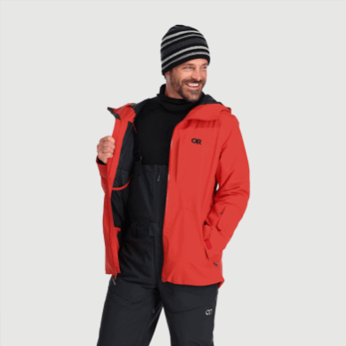Outdoor UK Men's Snowcrew Jacket Cranberry