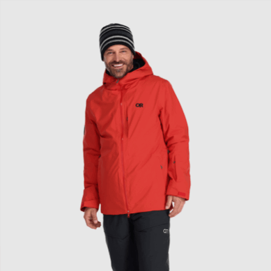 Outdoor UK Men's Snowcrew Jacket Cranberry