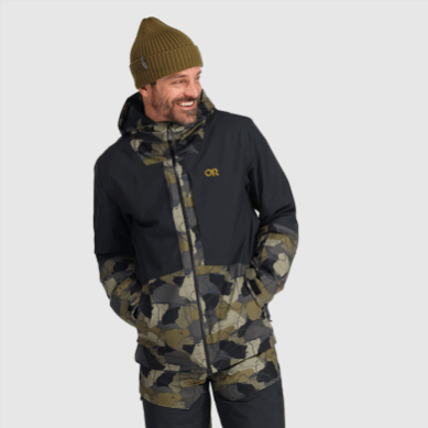 Outdoor UK Men's Snowcrew Jacket Loden Camo/Black