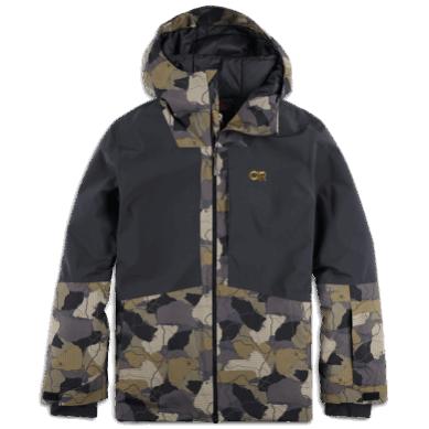 Outdoor UK Men's Snowcrew Jacket Loden Camo/Black