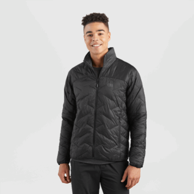 Outdoor UK Men's Superstrand Lt Jacket Black