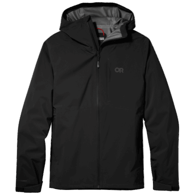 Outdoor UK Men's Dryline Rain Jacket Black