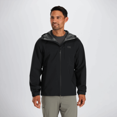 Outdoor UK Men's Dryline Rain Jacket Black