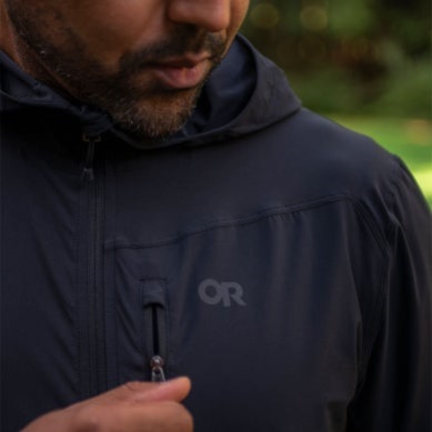 Outdoor UK Men's Ferrosi Anorak Black