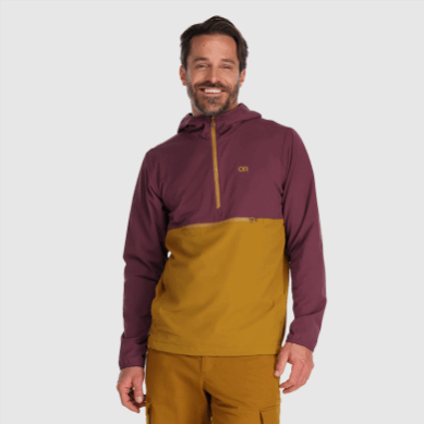 Outdoor UK Men's Ferrosi Anorak Kalamata/Tapenade
