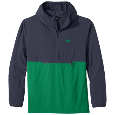 Outdoor UK Men's Ferrosi Anorak Naval Blue/Sprout