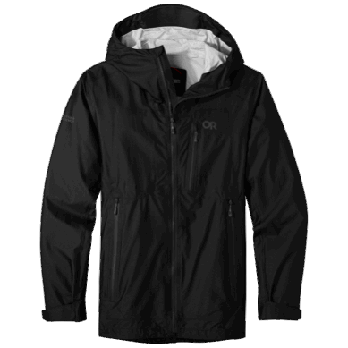 Outdoor UK Men's Helium Ascentshell Jacket Black