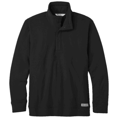Outdoor UK Men's Trail Mix Snap Pullover Ii Black