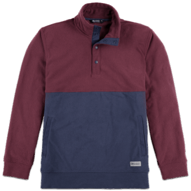 Outdoor UK Men's Trail Mix Snap Pullover Ii Kalamata/Naval Blue