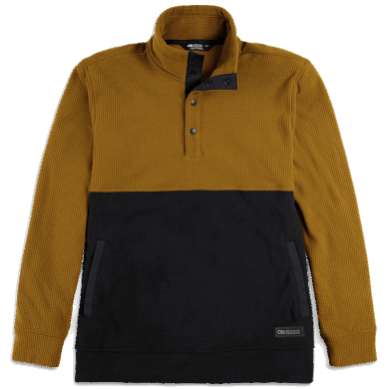 Outdoor UK Men's Trail Mix Snap Pullover Ii Tapenade/Black