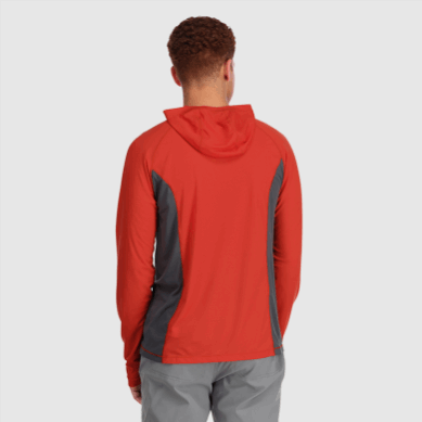 Outdoor UK Men's Echo Hoodie Cranberry/Storm
