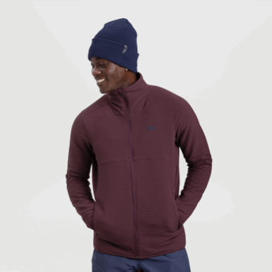 Outdoor UK Men's Vigor Plus Fleece Jacket Black