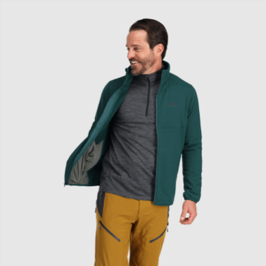 Outdoor UK Men's Vigor Plus Fleece Jacket Treeline