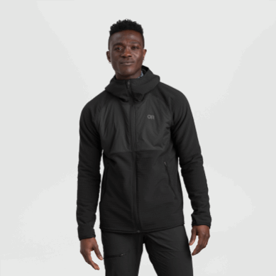 Outdoor UK Men's Vigor Plus Fleece Hoodie Black