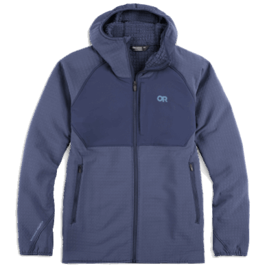Outdoor UK Men's Vigor Plus Fleece Hoodie Naval Blue