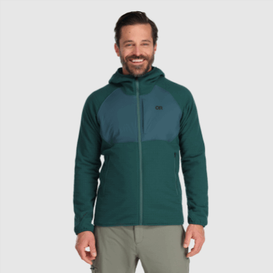 Outdoor UK Men's Vigor Plus Fleece Hoodie Treeline