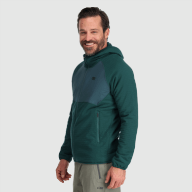 Outdoor UK Men's Vigor Plus Fleece Hoodie Treeline