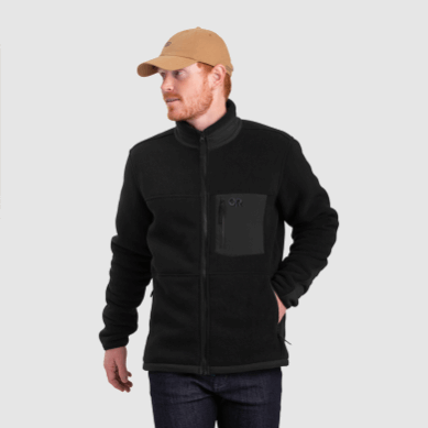 Outdoor UK Men's Juneau Fleece Jacket Black