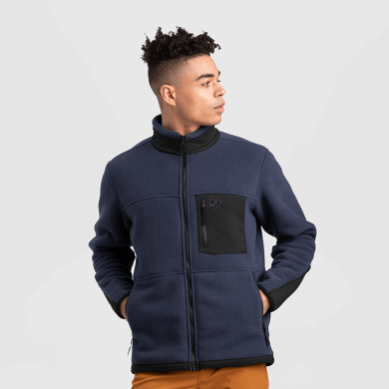 Outdoor UK Men's Juneau Fleece Jacket Naval Blue