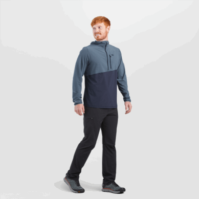 Outdoor UK Men's Astroman Sun Hoodie Nimbus/Naval Blue
