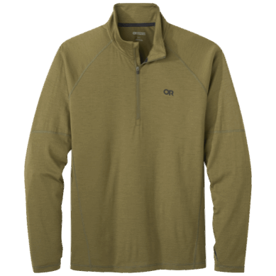 Outdoor UK Men's Alpine Onset Merino Quarter Zip Loden