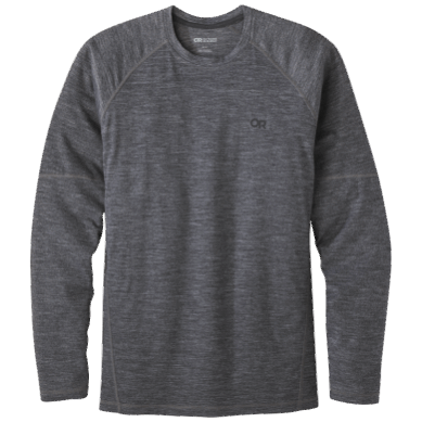 Outdoor UK Men's Alpine Onset Merino Crew Charcoal Heather