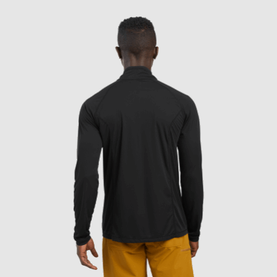 Outdoor UK Men's Echo Quarter Zip Black