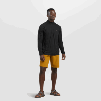 Outdoor UK Men's Echo Quarter Zip Black