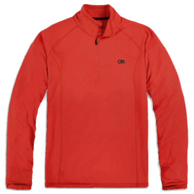 Outdoor UK Men's Echo Quarter Zip Cranberry