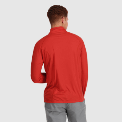 Outdoor UK Men's Echo Quarter Zip Cranberry