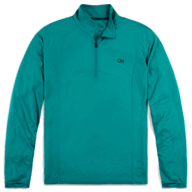 Outdoor UK Men's Echo Quarter Zip Deep Lake