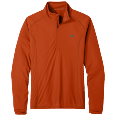 Outdoor UK Men's Echo Quarter Zip Redrock