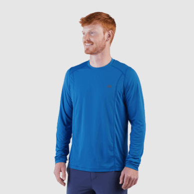 Outdoor UK Men's Echo Long Sleeve Tee Classic Blue