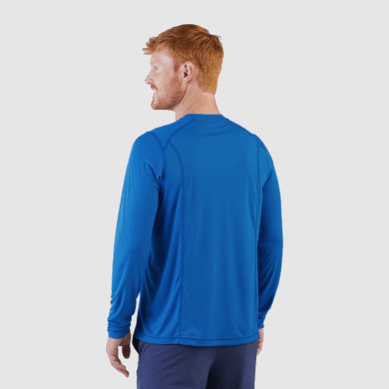 Outdoor UK Men's Echo Long Sleeve Tee Classic Blue