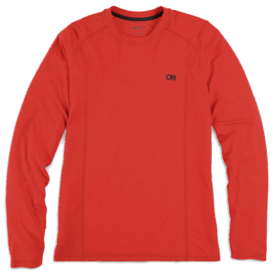 Outdoor UK Men's Echo Long Sleeve Tee Cranberry