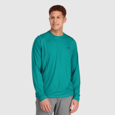 Outdoor UK Men's Echo Long Sleeve Tee Deep Lake