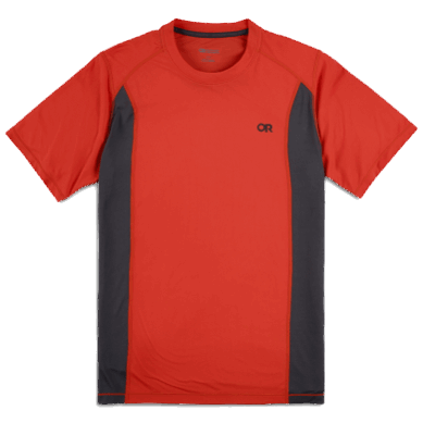 Outdoor UK Men's Echo T-Shirt Cranberry/Storm