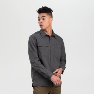 Outdoor UK Men's Chehalis L/S Work Shirt Storm