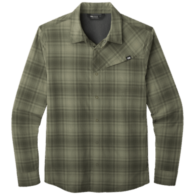 Outdoor UK Men's Astroman L/S Sun Shirt Fatigue Plaid