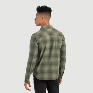 Outdoor UK Men's Astroman L/S Sun Shirt Fatigue Plaid