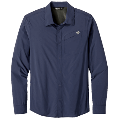 Outdoor UK Men's Astroman L/S Sun Shirt Naval Blue