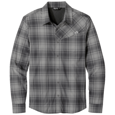 Outdoor UK Men's Astroman L/S Sun Shirt Storm Plaid