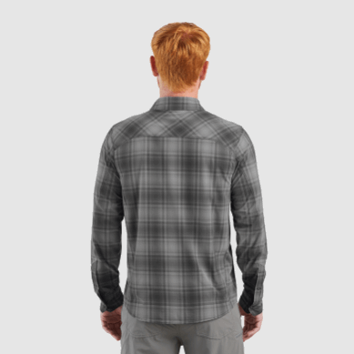 Outdoor UK Men's Astroman L/S Sun Shirt Storm Plaid