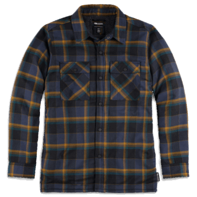 Outdoor UK Men's Feedback Shirt Jacket Naval Blue Plaid