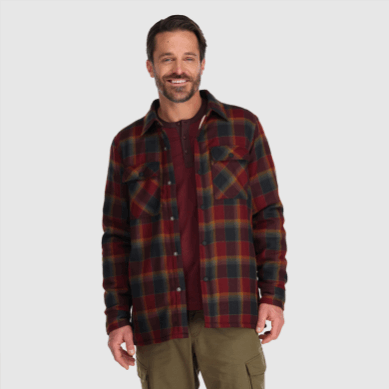 Outdoor UK Men's Feedback Shirt Jacket Kalamata Plaid