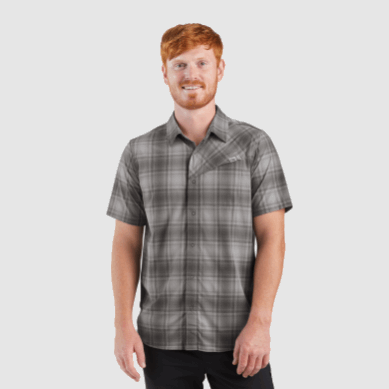 Outdoor UK Men's Astroman S/S Sun Shirt Fatigue Plaid
