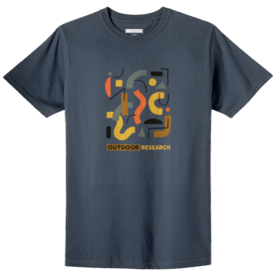 Outdoor UK Men's Shape Scape T-Shirt Naval Blue