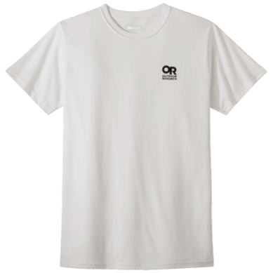 Outdoor UK Lockup Chest Logo T-Shirt White/Black