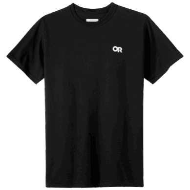Outdoor UK Lockup Back Logo T-Shirt Black/White